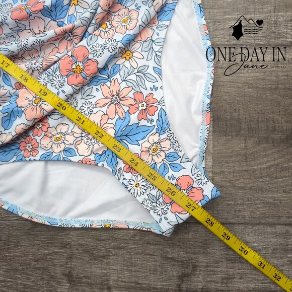 Eomenie Ruffle Shoulder Tummy Control One Piece Swimsuit Size S - Picture 5 of 6